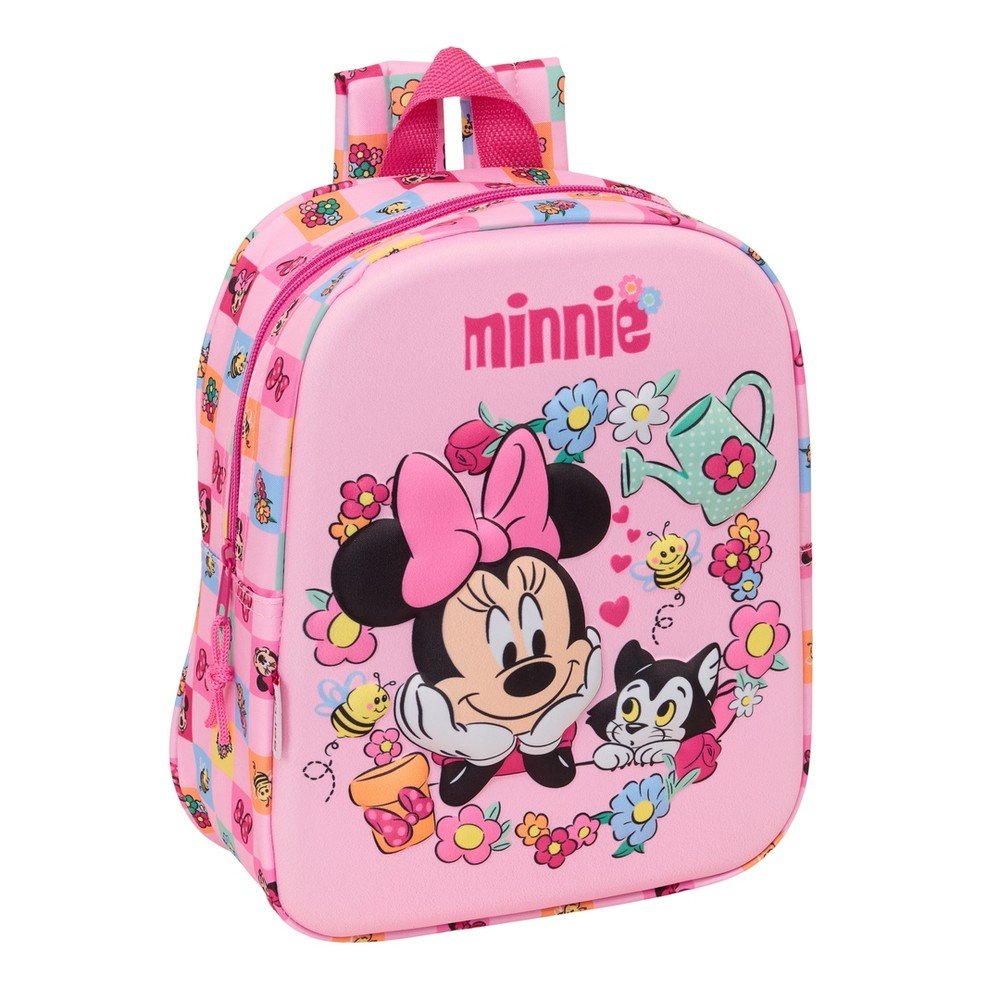 Mochila Guarderia 3D Minnie Mouse Cuadrada SAFTA