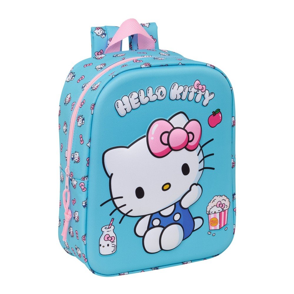 Mochila Guarderia 3D Hello Kitty Cuadrada SAFTA