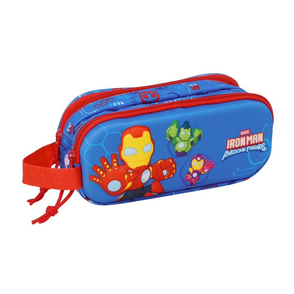 Portatodo Doble 3D Iron Man Marca Safta