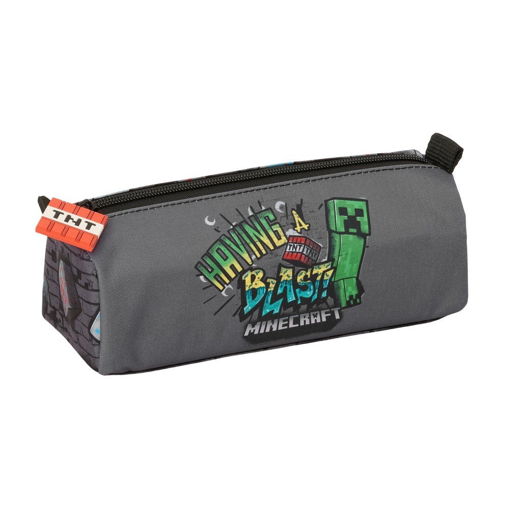 Portatodo Minecrraft Grafitti SAFTA S.A. gris y negro