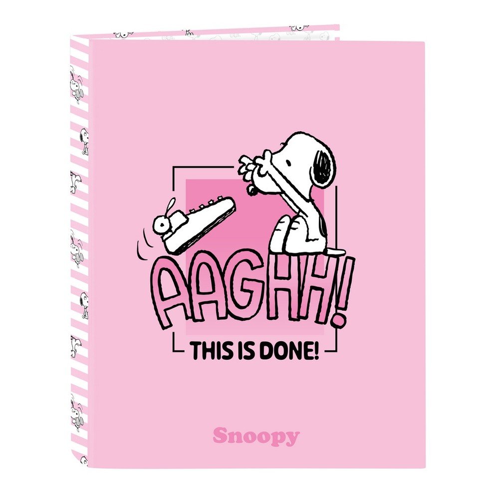 Carpeta Cartón Folio 4 Anillas Mixtas Snoopy Marca Safta Imagen principal del producto