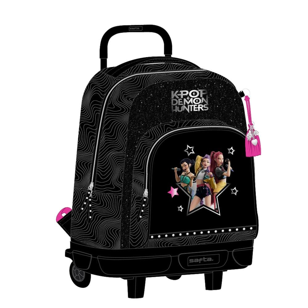Mochila grande con ruedas compacta extraíble K-pop Dh Energy SAFTA