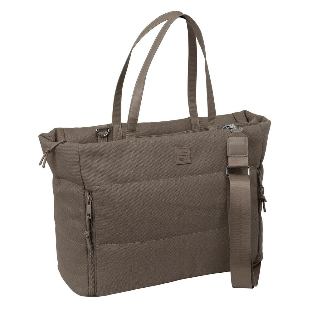 Bolso con Bolsillo para Portátil 14,1'' Safta Chocolate Imagen principal del producto