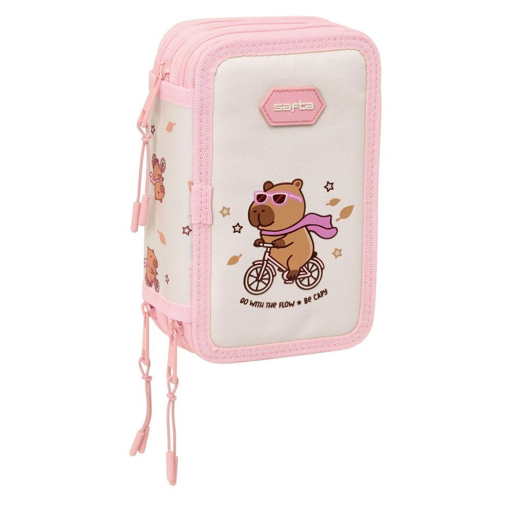 Plumier triple Capibara SAFTA 37 piezas Imagen principal del producto