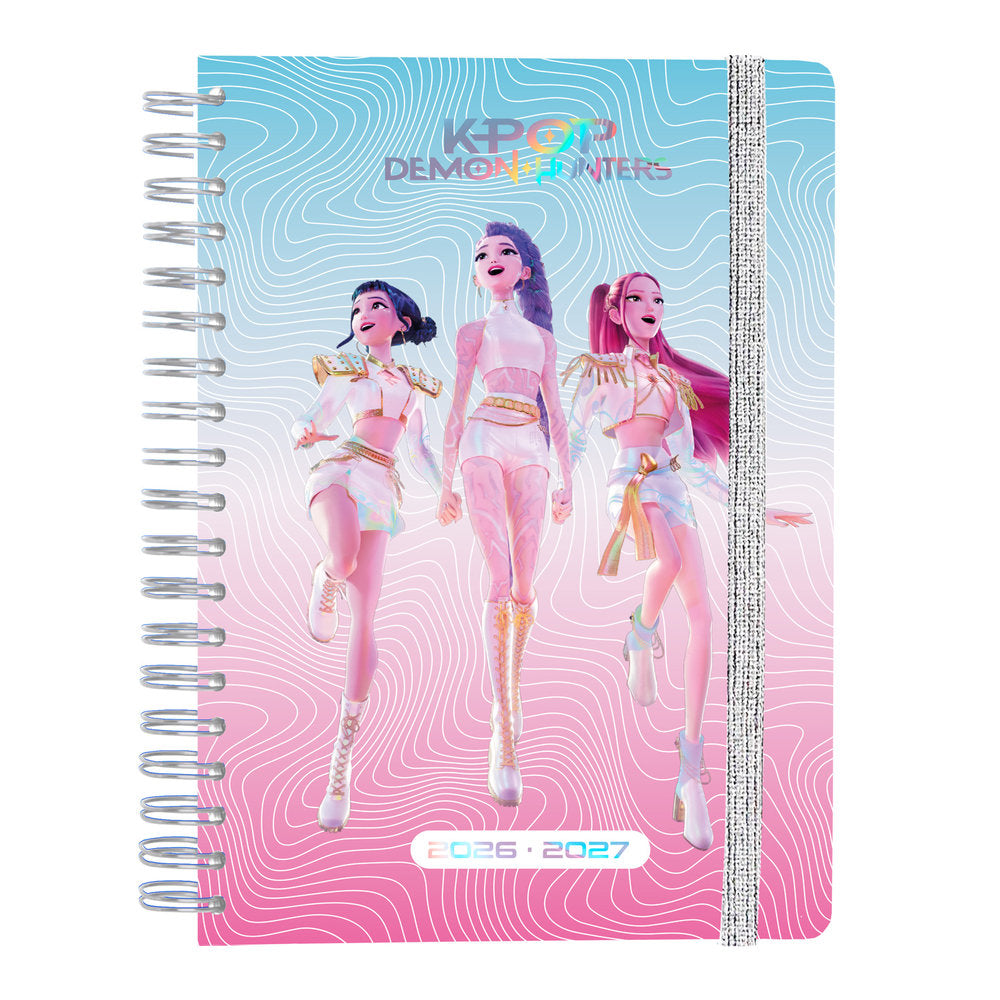 Agenda escolar 26/27 S/v A5 12 meses Kpop Demon Hunters GRUPO ERIK AGENDAS