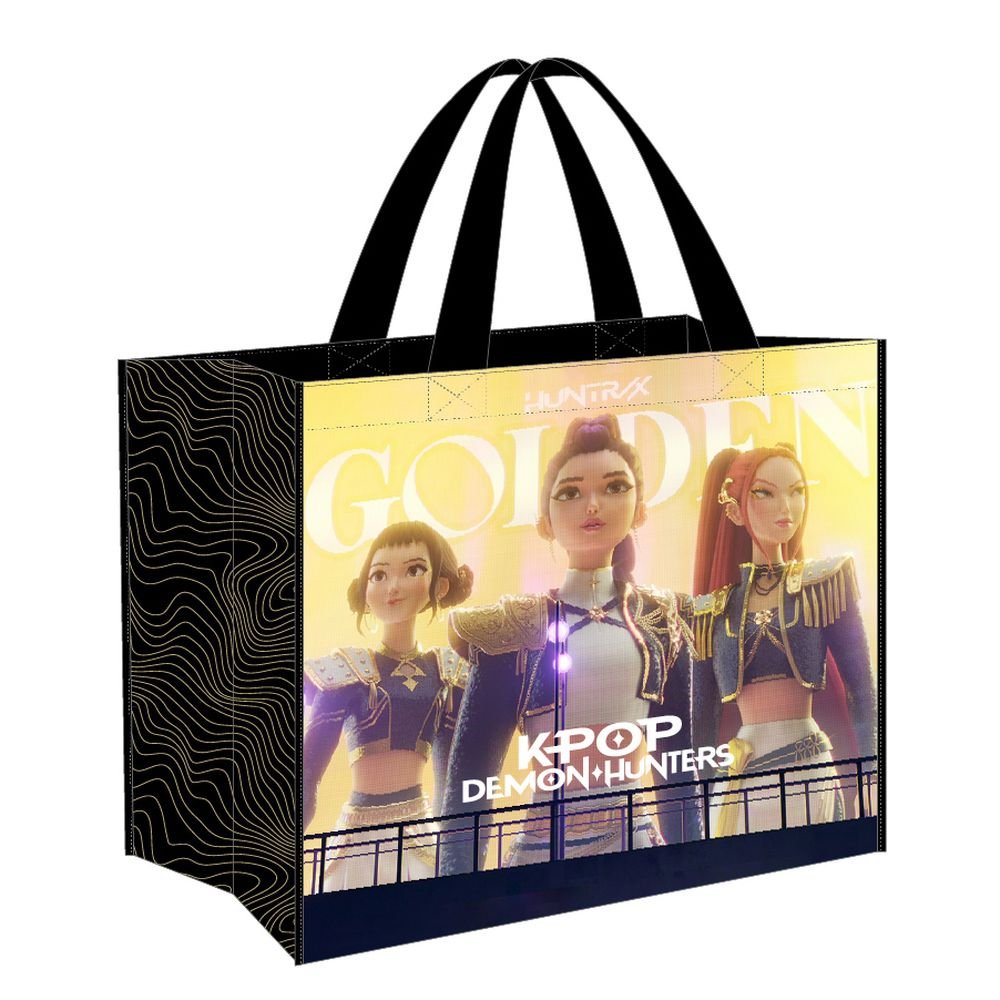 Bolsa Shopper K-pop Demon Hunters Negra SAFTA