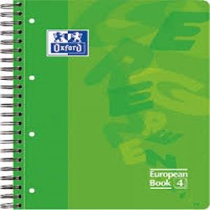 Bloc Espiral Estándar Liso 80H 90g | Oxford | Cartón | Formato Estándar | Pack 5 Unidades Imagen principal del producto