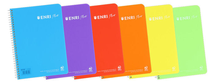 Bloc Espiral Estándar Cuadro 4MM 80H 90g | Enri 2000, S,A, | Polipropileno | Formato Estándar | Pack 5 Unidades Imagen principal del producto