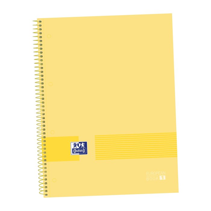 Paquete de 5 cuadernos espiral A4+ Oxford & You color banana Imagen principal del producto