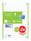 Recambio 1 color a4 100+20h 90g cuadricula 5x5 color banda verde
