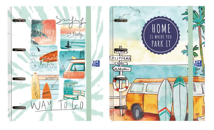 Carpebloc Europeanbinder A4 Cuad. 5x5 Surtido Van Life Oxford Diseño
