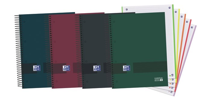 Bloc Espiral Estándar Liso 90g | Oxford | Cartón | Formato Estándar | Pack 5 Unidades Imagen principal del producto