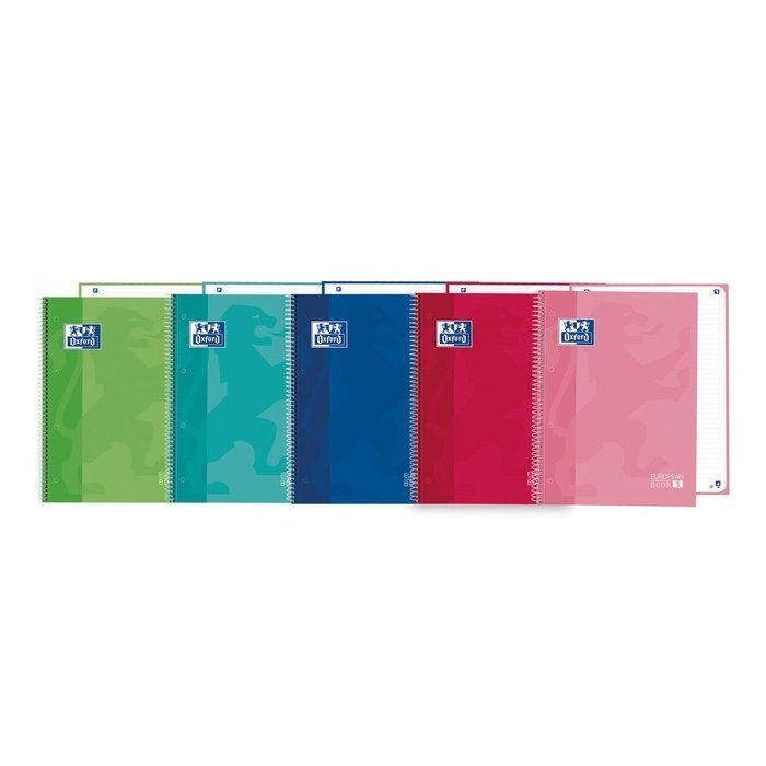 Bloc Espiral Estándar Liso 80H 90g | Oxford | Cartón | Formato Estándar | Pack 5 Unidades Imagen principal del producto
