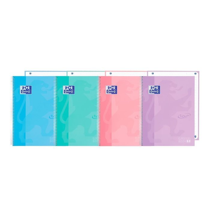 Bloc Espiral Estándar Liso 80H 90g | Oxford | Cartón | Formato Estándar | Pack 5 Unidades Imagen principal del producto