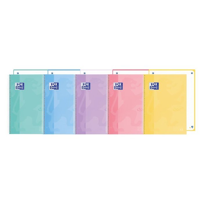 Bloc Espiral Estándar Liso 80H 90g | Oxford | Cartón | Formato Estándar | Pack 5 Unidades Imagen principal del producto