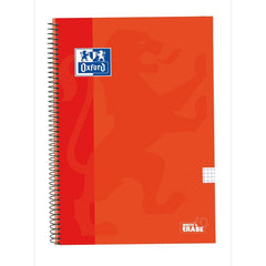 Bloc Espiral A4 Cuadro 4MM 80H 90g | Oxford | Cartón | Formato A4 | Pack 5 Unidades