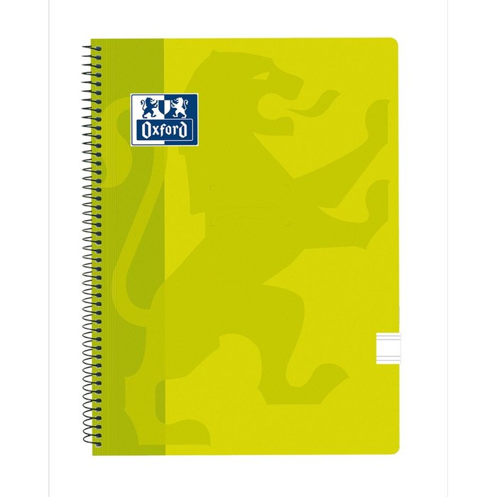 Bloc Espiral A4 Liso 80H 90g | Oxford | Polipropileno | Formato A4 | Pack 5 Unidades