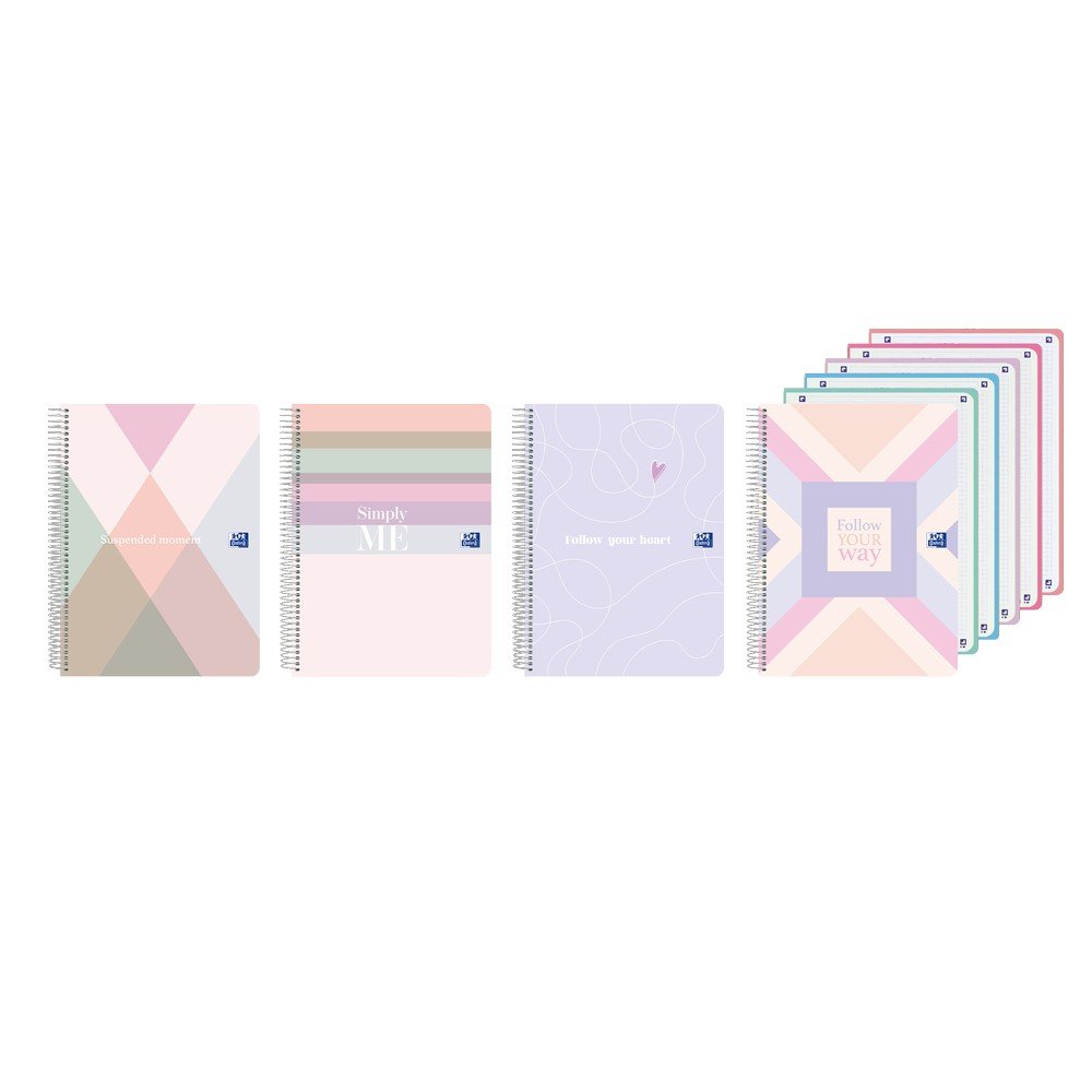 Bloc Europeanbook A4+ Cute Cuadro 5x5 120H Tapa Plástico Oxford