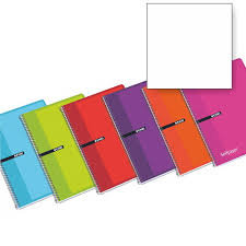 Bloc Espiral A4 Liso 80H 90g | Enri 2000, S,A, | Cartón | Formato A4 | Pack 5 Unidades Imagen principal del producto