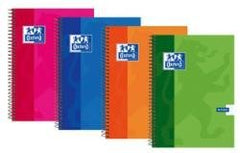 Bloc Espiral Estándar Liso 80H 90g | Oxford | Cartón | Formato Estándar | Pack 5 Unidades