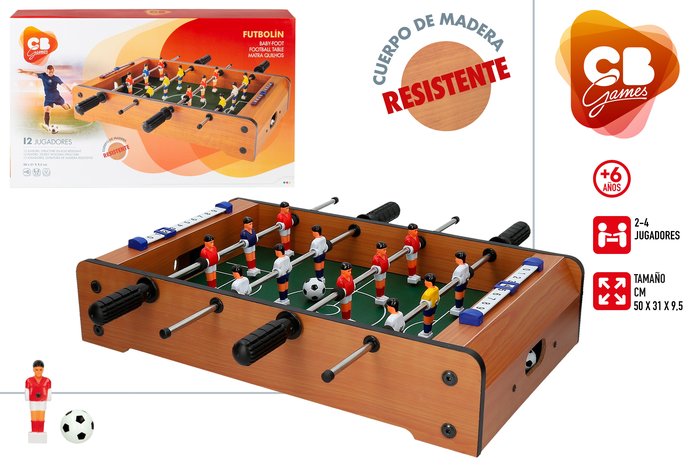 Futbolín de Madera 50x31x9,5 cm Cb Games Imagen principal del producto