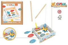 JUEGO MADERA PESCA ZOOKABEE +24M WOOMAX | COLORBABY WOOMAX | 1 UNIDAD | 8412842330665