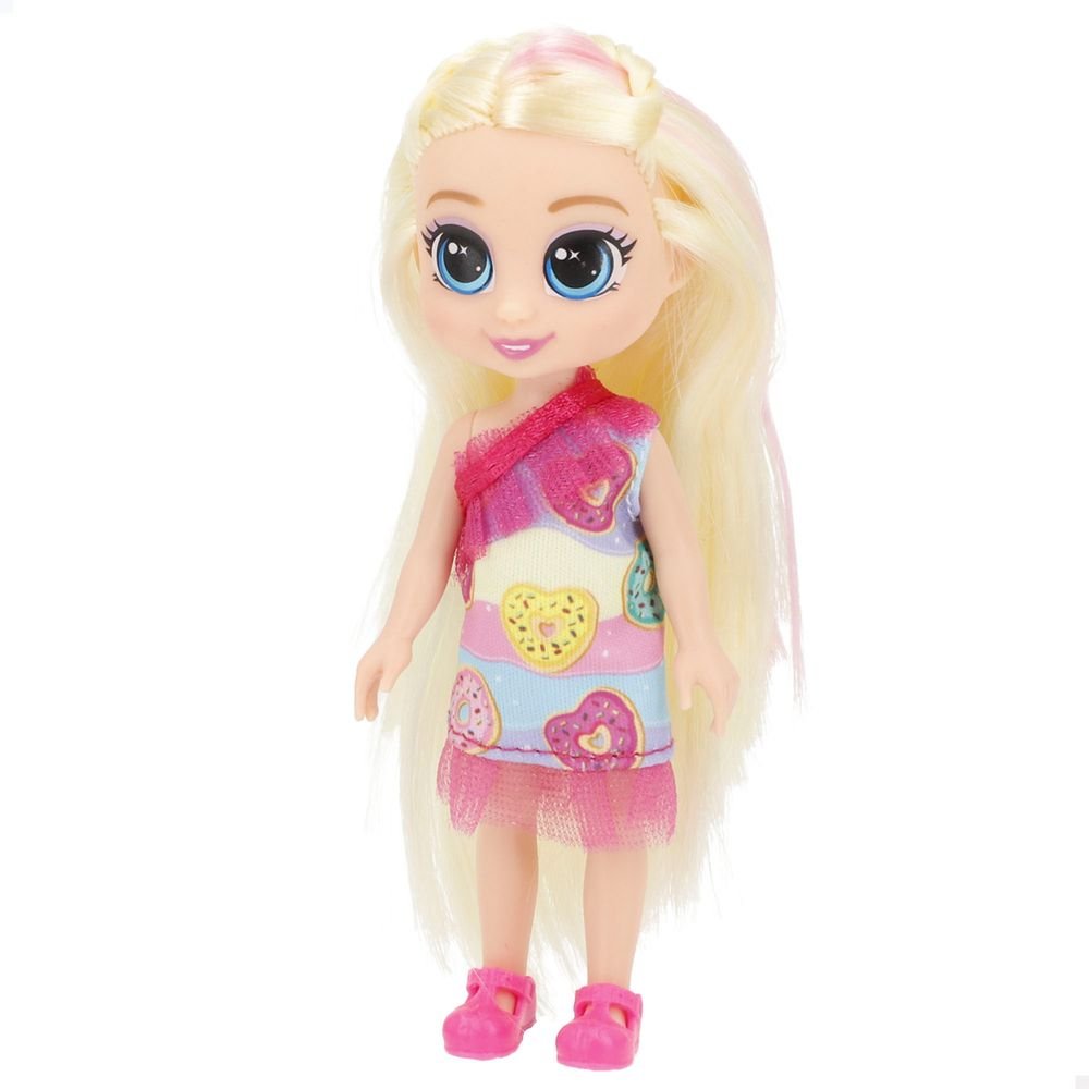 Expositor 24 Sweetyz Muñeca Fashion Mini 12 cm Surtidas COLORBABY Imagen principal del producto