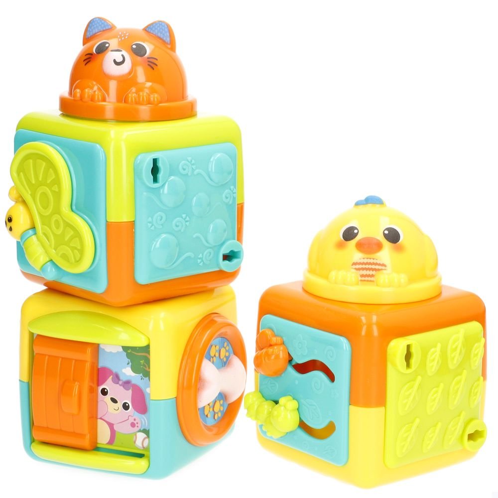 Set Cubos Animales Apilables Colorbaby