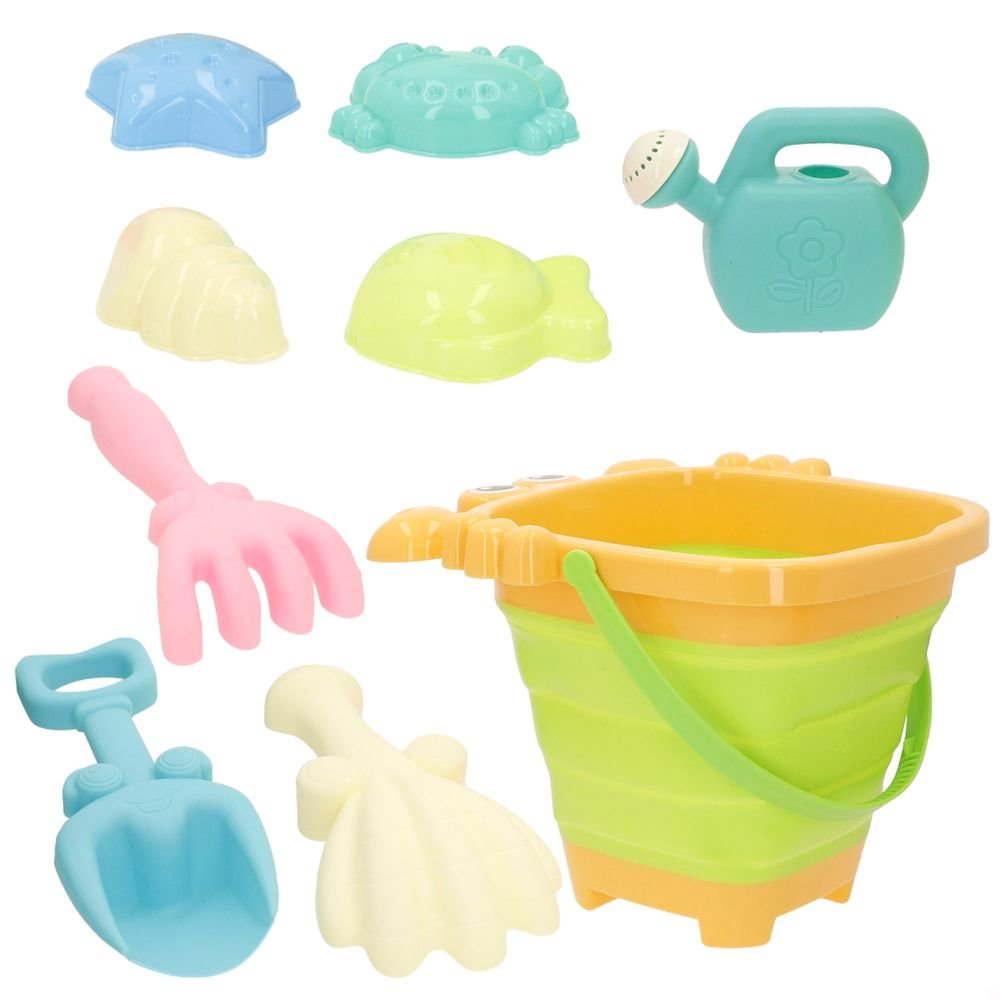 Cubo Plegable Color Beach Cangrejo con Accesorios Marca Colorbaby
