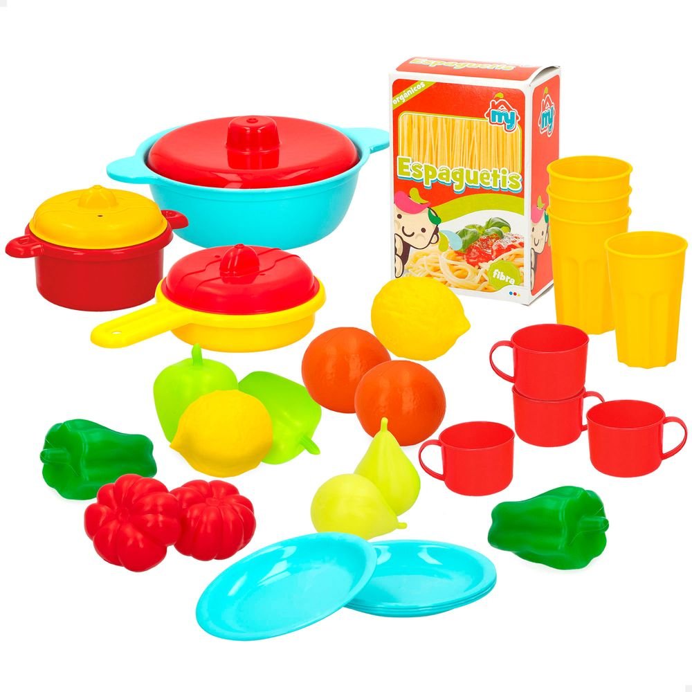 Maletín Accesorios Cocina y Comidas 31 Piezas Colorbaby