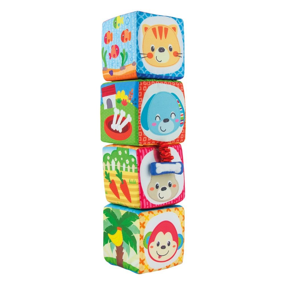 JUEGO BLOQUES TRAPO ANIMALES 6M+ | COLORBABY | 1 UNIDAD | 8412842447134 Imagen principal del producto