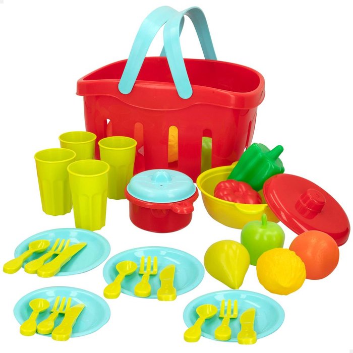 Cesta con alimentos y menaje My Home COLORBABY Imagen principal del producto