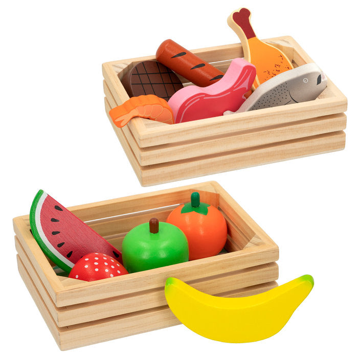 SET 2 CAJAS MADERA COMIDAS WOOMAX | COLORBABY WOOMAX | 1 UNIDAD | 8412842464711