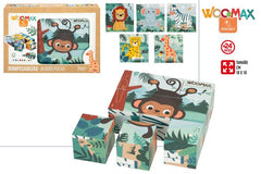 ROMPECABEZAS DE ANIMALES 10X10 CM WOOMAX ZOOKABEE | COLORBABY WOOMAX | 1 UNIDAD | 8412842475700