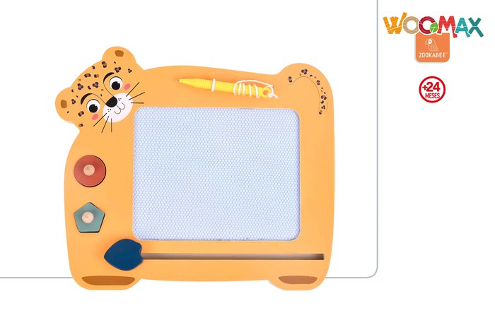 PIZARRA MAGICA ANIMALES MADERA WOOMAX ZOOKABEE | COLORBABY WOOMAX | 1 UNIDAD | 8412842475861