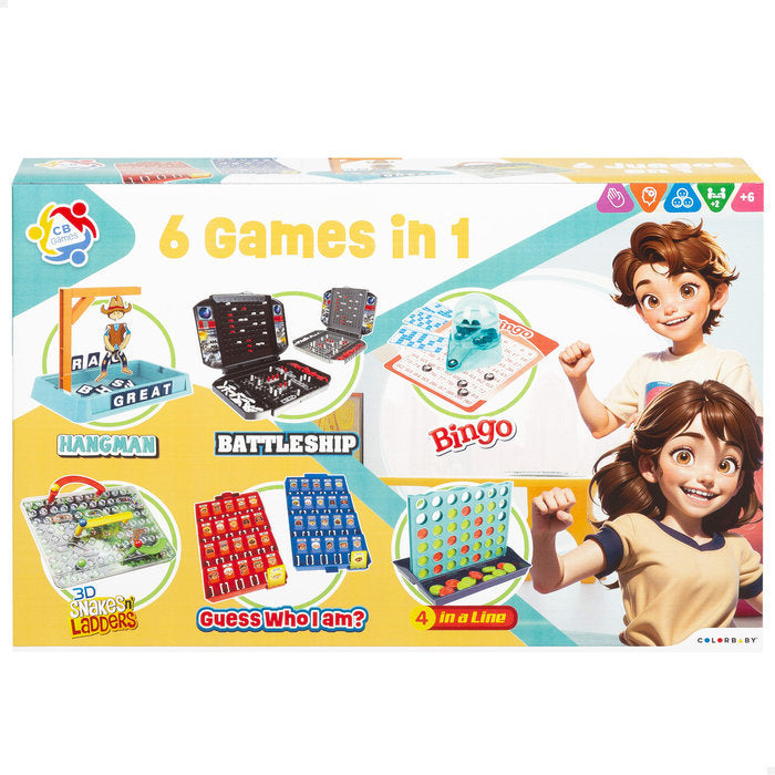 6 JUEGOS EN 1 CB GAMES | COLORBABY | 1 UNIDAD | 8412842479463 Imagen principal del producto