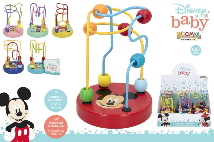 DISNEY MINI LABERINTO BOLAS MADERA13 CM WOOMAX 6 SURTIDO | COLORBABY WOOMAX | ENVASE 6 UDS. UNIDAD | 28412842487165 Imagen principal del producto