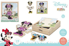DISNEY PUZZLE MADERA TRAJES 19 PIEZAS WOOMAX MINNIE | COLORBABY WOOMAX | 1 UNIDAD | 8412842487246