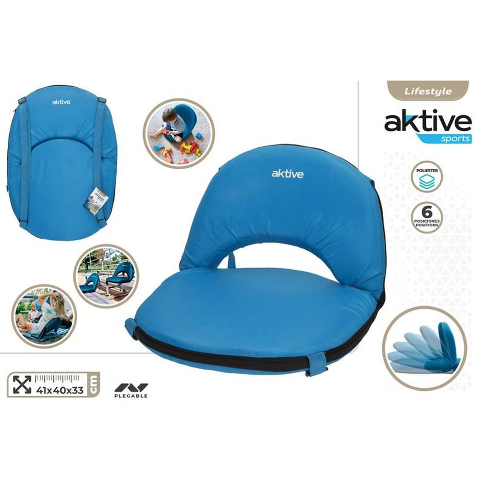 Asiento Plegable Camping 41x40x33 cm con Asas Marca Colorbaby Imagen principal del producto
