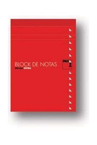 Paq/10 bloc notas con tapa 4º 80h 60gr 4x4