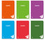 Paq/6 libreta a4 48h 90g cuadricula 5x5 c/m flexipac tapa plastico colores surtidos