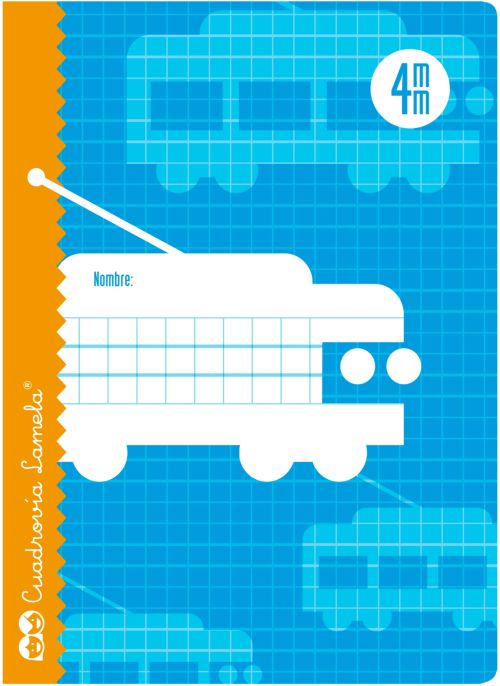 ✅ LIBRETA 4º 30H 70G CUADROVIA 4MM LAMELA