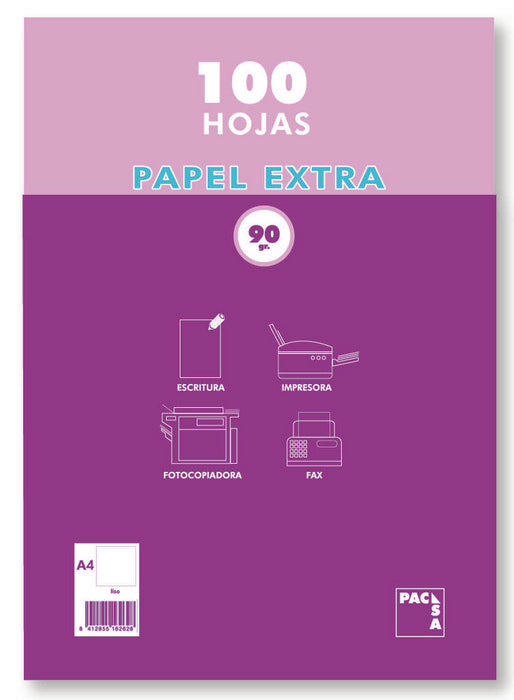 PAQUETE A4 100H 90G LISO PACSA Imagen principal del producto