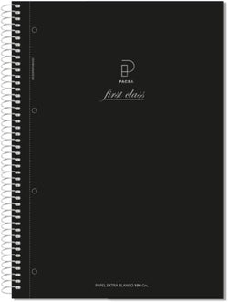 Cuadernos espiral microperforados Pacsa Pack 4 color negro Imagen principal del producto