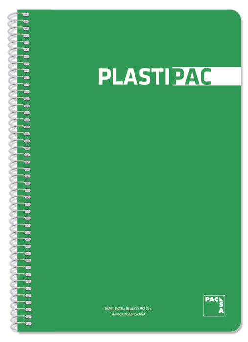Paq/5 Bloc Fº 80H 90G Cuad 4X4 Plastipac Color Verde