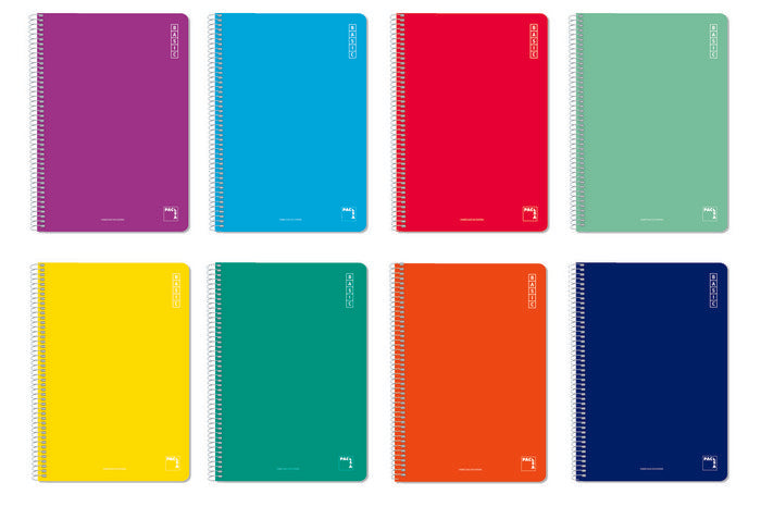 Bloc Espiral A4 Cuadro 4MM 80H 90g | Pacsa | Cartón | Formato A4 | Pack 10 Unidades