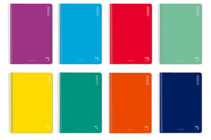 Bloc Espiral A4 Liso 80H 90g | Pacsa | Cartón | Formato A4 | Pack 10 Unidades
