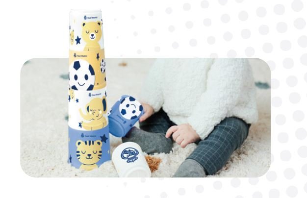 Cubos apliables Stacking Cubes Real Madrid Miniland Licencia Fútbol Imagen principal del producto