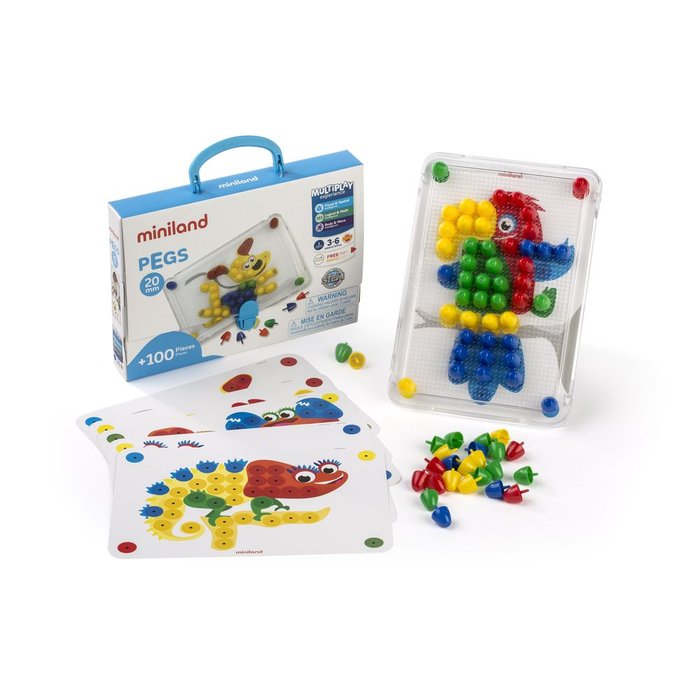 Juego Pegs 20 mm 100 piezas Primary Miniland
