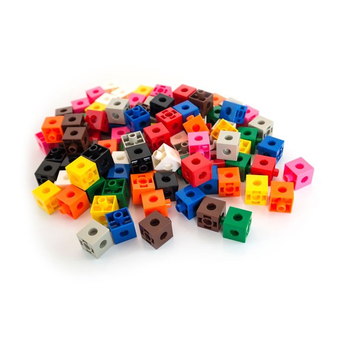 JUEGO CUBOS PARA JUEGO MATEMATICO 100 PCS | MINILAND | 1 UNIDAD | 8413082952105